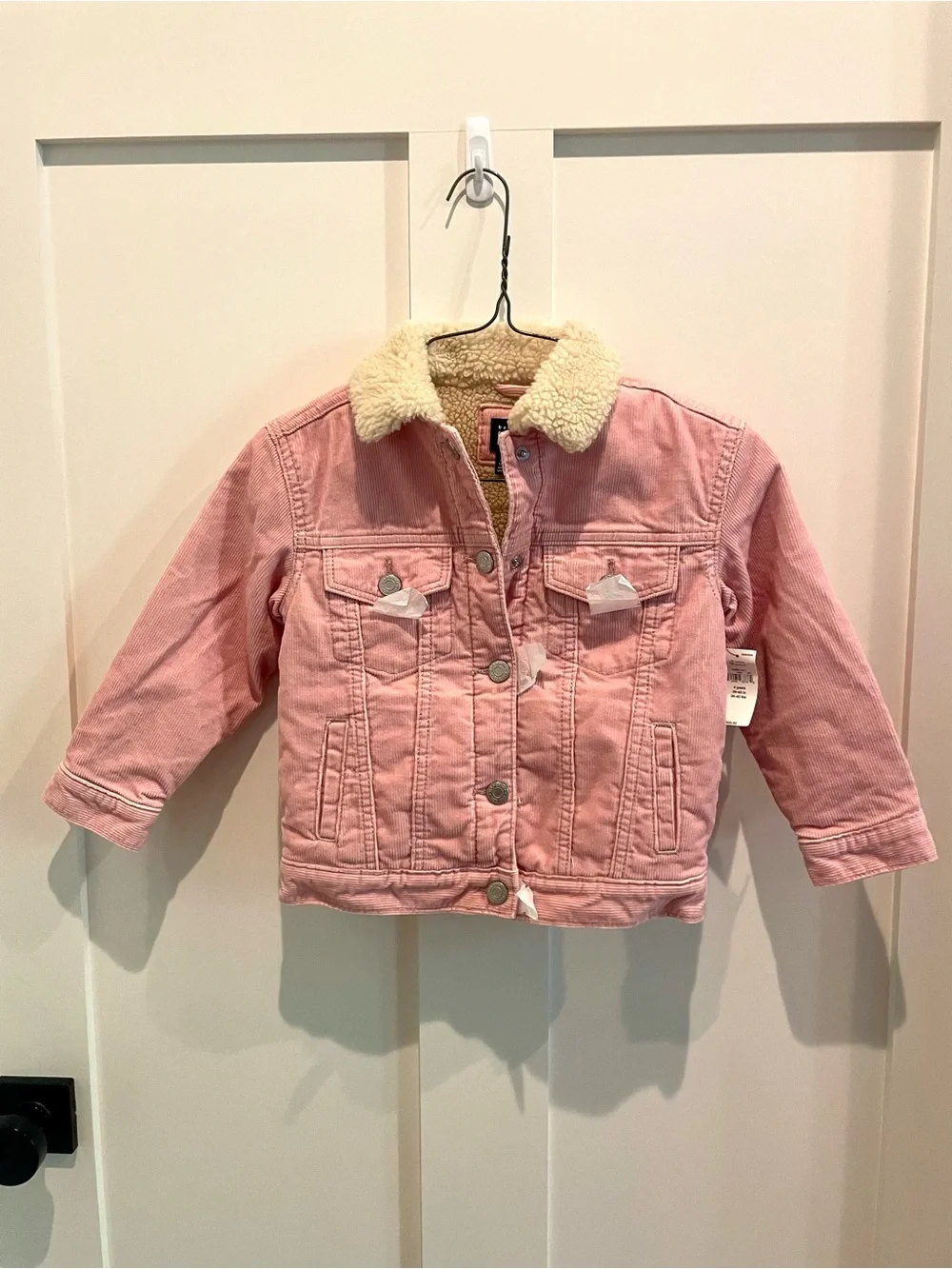 Baby Gap 4T Pink Sherpa-Lined Jacket